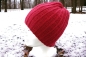 Preview: Bio-Strickhaube aus Bio-Merinowolle, GOTS-zertifiziert, mulesing-frei
